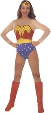 Wonder Woman Classic DC Comics Superhero Fancy Dress Up Halloween Adult Costume