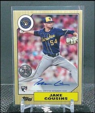 2022 Topps Series 1 Jake Cousins AUTO 1987 Brewers