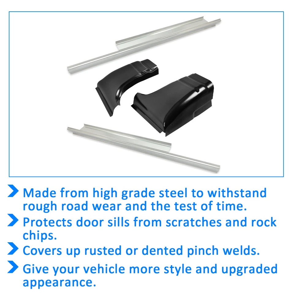 For 94-02 Dodge Ram Standard Cab Rocker Panels And Cab Corners 4 Piece Combo Kit - Image 4 of 4