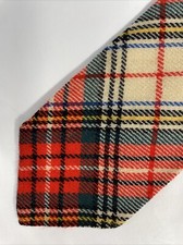 Chadwick Wembley Vintage Retro 60s 70s Wide Wool TIE Tartan Plaid 4  x 57  