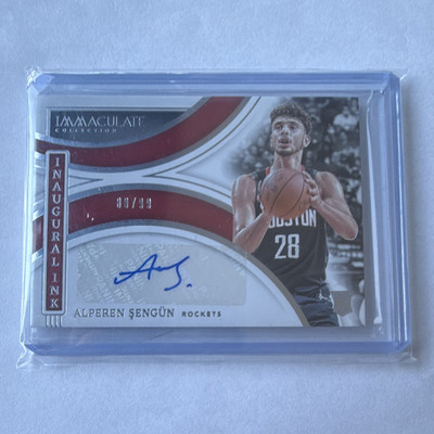 Panini 2021-22 Immaculate Inaugural Ink Alperen Sengun Auto ICN-ASH /99