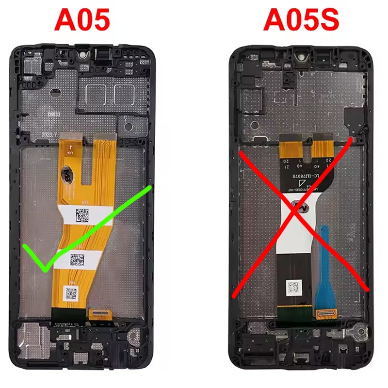 Réparer un écran cassé de Samsung A055F avec ce kit de remplacement complet LCD