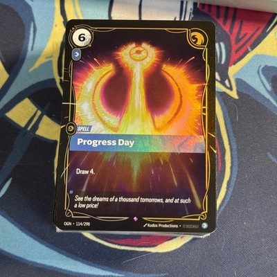 Progress Day Foil 114/298 Origins Riftbound League of Legends