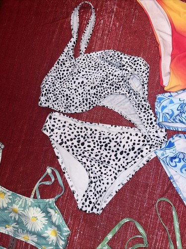 Girls BATHING SUIT BIKINI LOT OF 13 Suits Size 10-12 XS - Picture 9 of 24