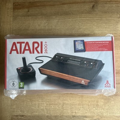 Atari 2600+ Plus Videospielkonsole Schwarz 10 in 1 Spiele - Neu und versiegelt