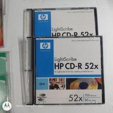 HP LightScribe CD-R 52x 700MB 80 Min Lot of 2