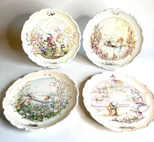 Full Set X 4 Royal Doulton The Wind In The Willows Collector Plates C Thwaites 