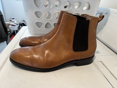 Banana Republic Men's Chelsea Leather Dress Boots Tan Size 11M