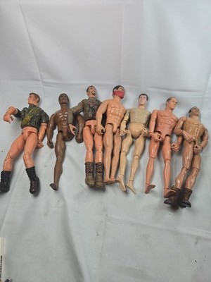 Vintage 90's Hasbro GI Joe, ES Toys 12'' Lot Of 7 Figures 