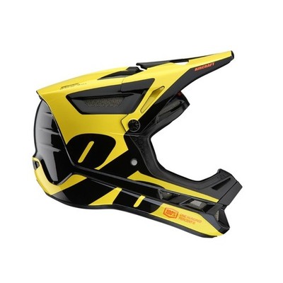 100% AIRCRAFT COMPOSITE HELMET - LARGE- AIRCRAFT LTD NEON YELLOW - 80001-00009