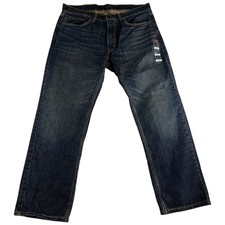 NWT Levi's 559 Relaxed Fit Jeans 36x30 Blue Denim Dark Wash Straight Whiskered