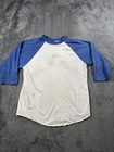 Vintage Raglan Shirt Augusta Sportswear Mens Large White Baseball Tee 70s USA
