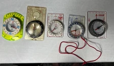 Lot Of 5 Compass, Variety Of Brands