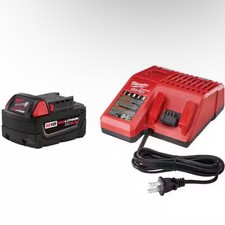 Milwaukee 48-59-1850 M18 18V Lithium-Ion Starter Kit w 5.0Ah Battery  Charger