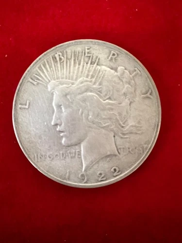 1922  Peace Silver Dollar Fine 90%