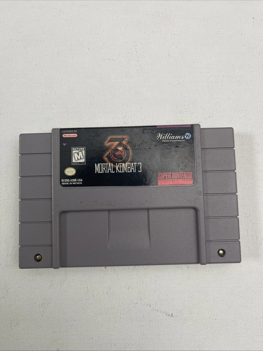 Nintendo SNES Mortal Kombat 3 NTSC-U/C (US/CA) Video Games for