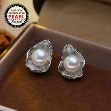 Natural Freshwater Pearl Earrings For Women F...