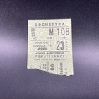 RENAISSANCE, OVENS AUDITORIUM, NORTH CAROLINA,  CONCERT TICKET, APRIL 23, 1978