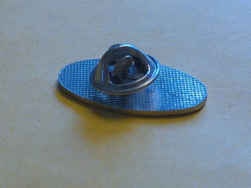 Vintage Campagnolo Lapel Pin Blue on Silver - Picture 2 of 2