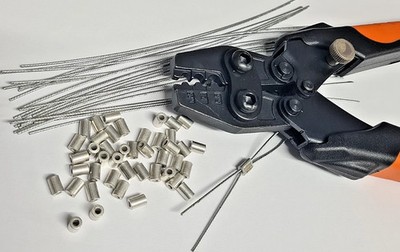 50x 6mm ELEKTROMETER SICHERHEITSSIEGEL & DRÄHTE MANIPULATIONSSICHER & RACHET CRIMPWERKZEUG