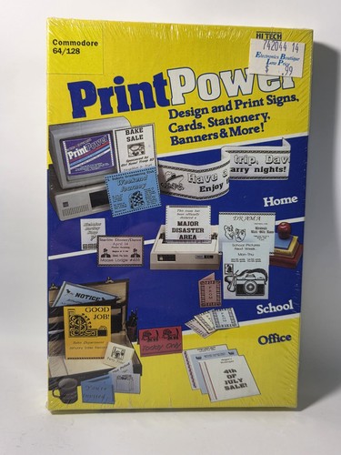 Vtg NEW SEALED Hi Tech Expressions Print Power For Commodore 64/128 (B12)