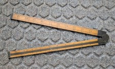 STANLEY RULE & LEVEL CO. NO 26 BOXWOOD ENGINEERS 24 RULER w/SLIDE
