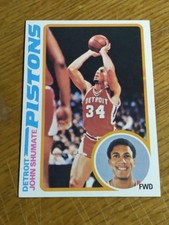 1978-79 Topps Basketball # 46 Detroit Pistons John Shumate EX- Nr Mt