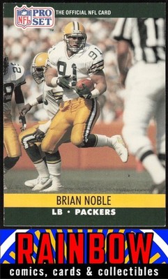 1990 Pro Set #505 Brian Noble Green Bay Packers