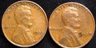 1936-P & 1938-P Lincoln Wheat Penny Coins