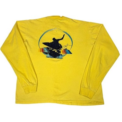 Vintage 70s Natural Progression Surf L/S T Shirt Men's Large Santa Monica Malibu
