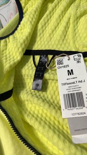 Men's Adidas Terrex Tech Fleece Light Hooded Hiking Jacket Soft Shell NEW - Picture 6 of 9