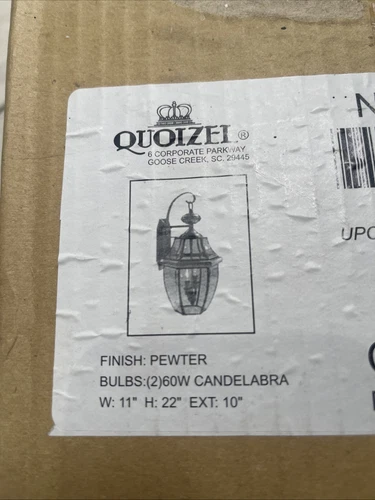 Newbury - 2 Light Large Wall Lantern - 22 Inches high-Pewter Finish Outdoor - Picture 3 of 4