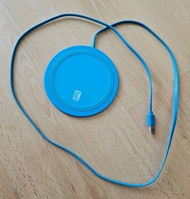 Cellularline Neon Wireless Charger | Qi kabellos | Blau | Original | Sehr Gut 