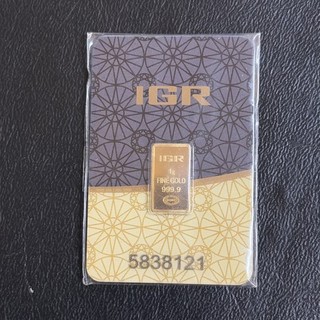 1g .999 Fine IGR Gold Bar Istanbul Gold Refinery Sealed Assay Card