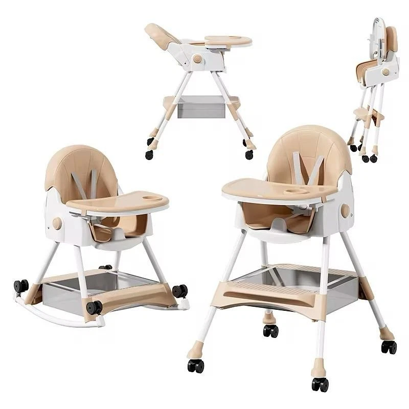Baby Feeding High Chair with Wheels – Multi-Function, Reclining, Foldable Seat
Opens in a new window
