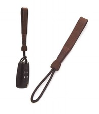 Leather Car Key Fob Keychain, Non-metallic Car Key Rope Lanyard Holder, No Me...