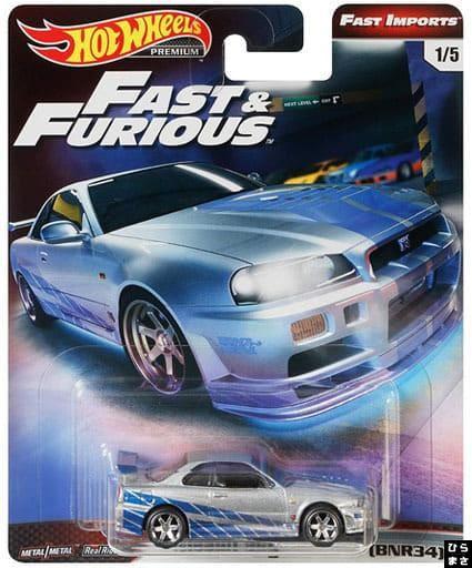 1/64 ホットウィール ワイルドスピード 日産 スカイライン GTR R34 1/64 Nissan Skyline GT-R R34 