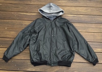 RARE Archive Raf Simons Faded Thrashed Double Layer Hooded Bomber