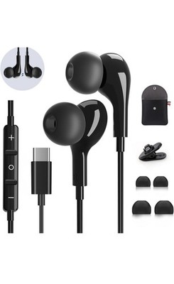 AILZPXX Wired Headphones USB C mit Mikrofon In-Ear Kopfhörer 