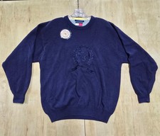 Vintage Knit Tommy Hilfiger Crest Sweater Brand New With Tags Size Large