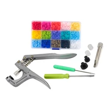 Brand New 150PCS Snap Buttons Press Tool Kit with Fastener Pliers for DIY