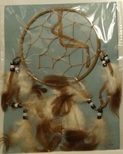 Dream Catcher 5 inch Round with Legend, Faux Suede