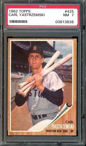 Carl Yastrzemski #425 1962 Topps card