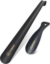 ZOMAKE Shoe Horn Long Handle for Seniors Men Women,16.5" Metal Long Shoehorn for