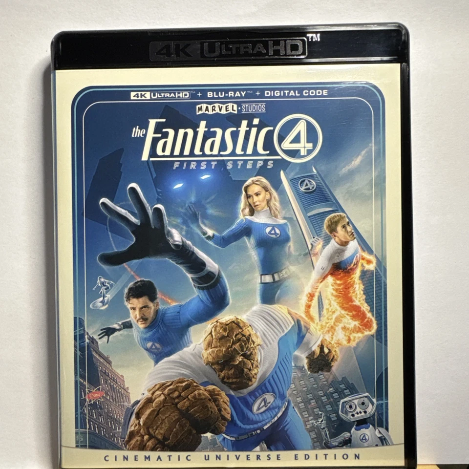 The Fantastic Four: First Steps (4K UHD, Blu-ray, 2025) w/ Embossed Slipcover - Image 3 of 4