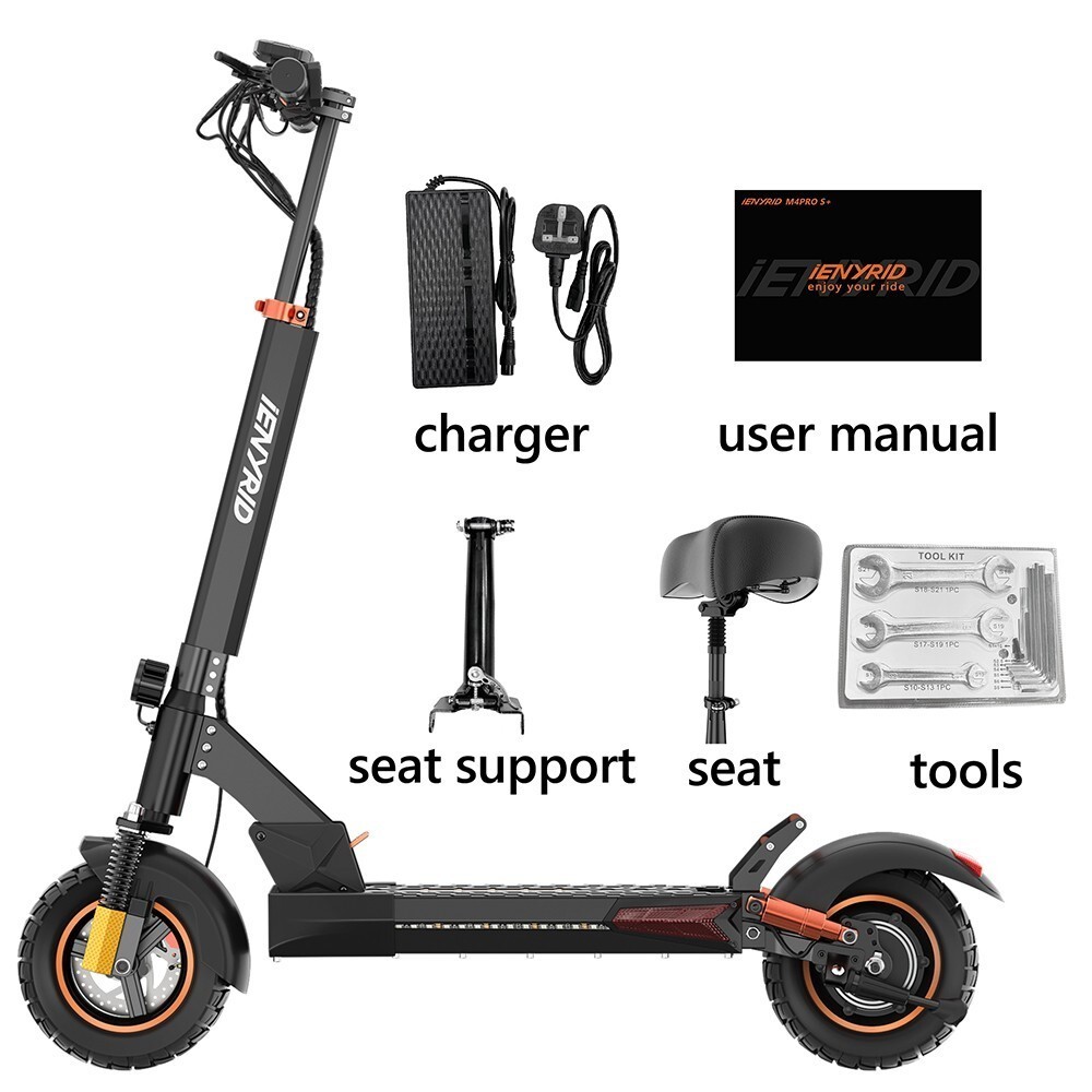 High-Speed 28MPH E-Scooter-1000W Peak Foldable Design Electric Scooter,Free Ship