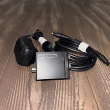 Analog RCA L-R to Digital Optical Coaxial Toslink Audio Converter Adapter Box