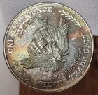 1981 US Assay Office San Fransisco 1 troy oz  Fine Silver 999 Round NICE TONING
