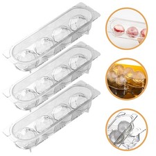  3pcs Refrigerator Ice Cube Shaper Reusable Ice Balls Making Mold Ice Mold With