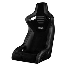 Racing Seat Elite-r Full Bucket Carbon Fiber Sport Seat Black Leatherette 